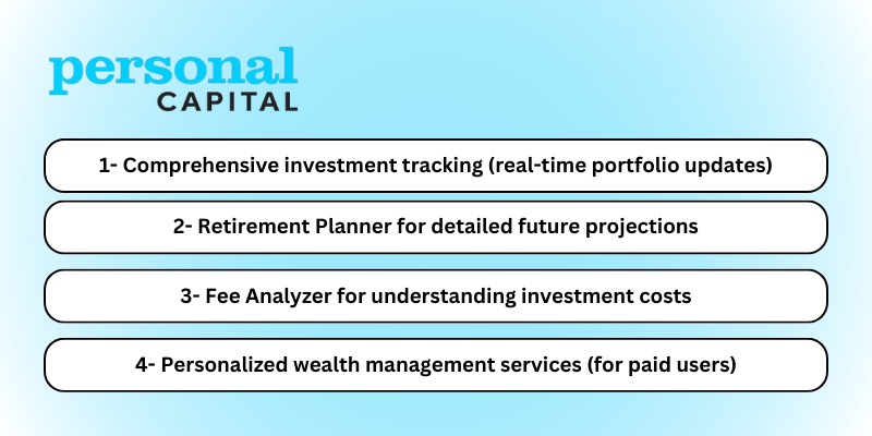 Personal Capital vs Quicken: Personal Capital Features